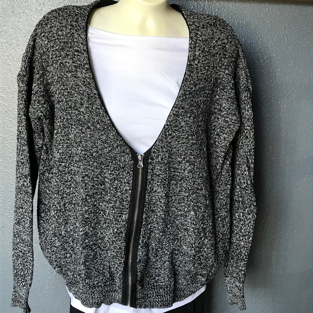 Silence + Noise Zipper Cardigan